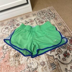 Nike Dri-FIT Green and Blue Shorts